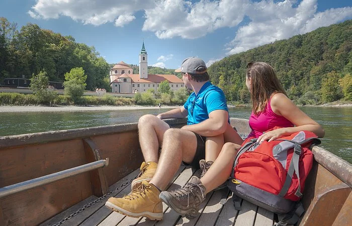 Zillenfahrt am Kloster Weltenburg